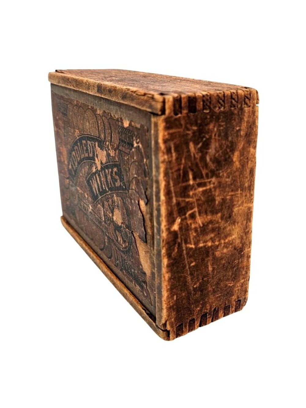 Antique 1890s Tiddledy Winks Wooden Sliding Lid Box Victorian Card Games - Picture 9 of 16